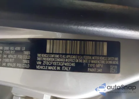 2016 Fiat 500X Easy из США, поврежденный, VIN ZFBCFYBTXGP466346